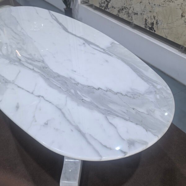 Luxury Style Calacatta White Marble Dining Table