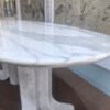 Luxury Style Calacatta White Marble Dining Table