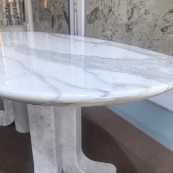 Luxury Style Calacatta White Marble Dining Table