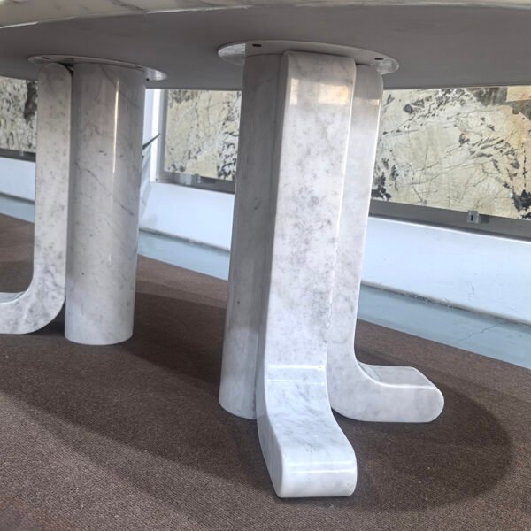 Luxury Style Calacatta White Marble Dining Table