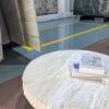 Natural Style Chiseled-Edge Thickened Beige Travertine Coffee Table