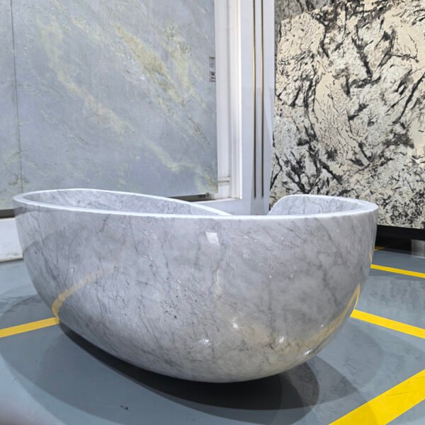 Luxury Carrara White Marble Bathtub