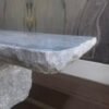 Natural Split-Edge Marble Dining Table for Home Decoration