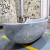Luxury Carrara White Marble Bathtub