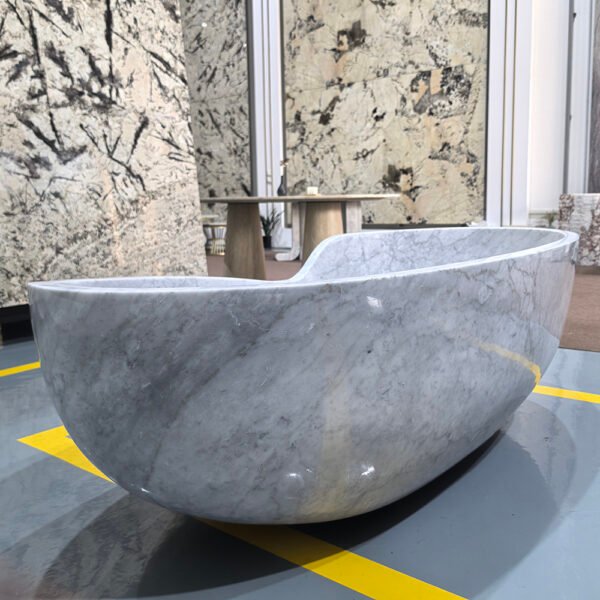 Luxury Carrara White Marble Bathtub