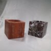Red Travertine/Calacatta Storage & Candle Jars