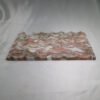 Home Decor Art Carrara White/Red Marble Wave Tray