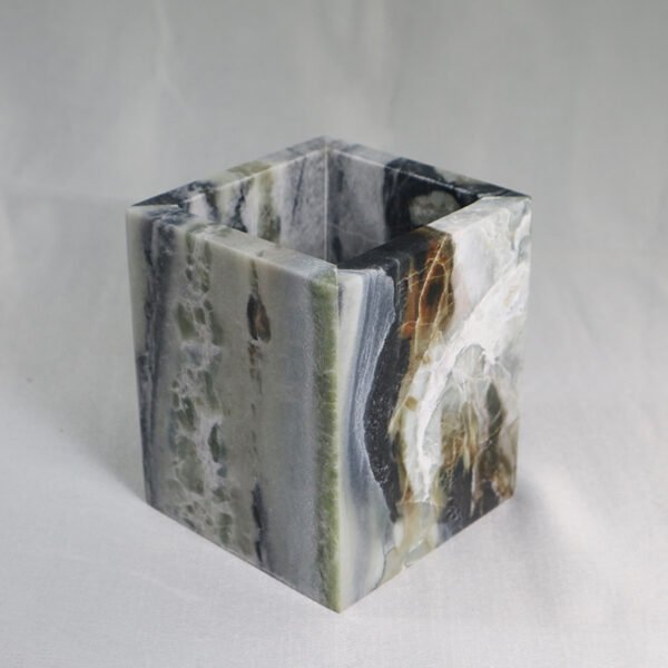 Calacatta/Onyx Storage & Candle Jars for Living Room Tabletop