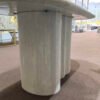Elegant Style Living Room Nordic Oval White Travertine Dining Table