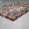 Home Decor Art Carrara White/Red Marble Wave Tray