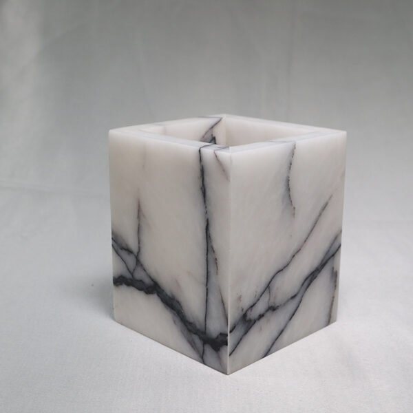 Calacatta/Onyx Storage & Candle Jars for Living Room Tabletop