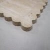 Home Decor Wavy Edge Carrara/Emerald Marble/Travertine Square Tray
