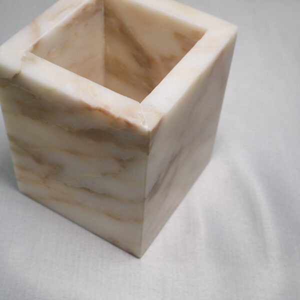Calacatta/Onyx Storage & Candle Jars for Living Room Tabletop